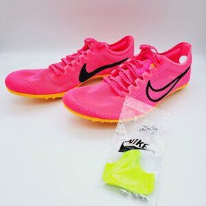 Nike Zoom Mamba 6 Hyper Pink Orange Men's Racing Track Spikes DR2733-600
